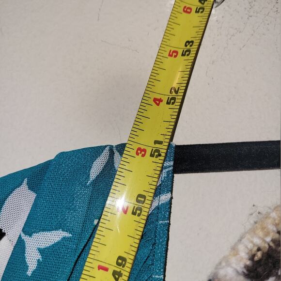 Torrid Green Floral One-Shoulder Ruffle Dress. Size 5X Boho Cottagecore Vacation - Picture 7 of 10